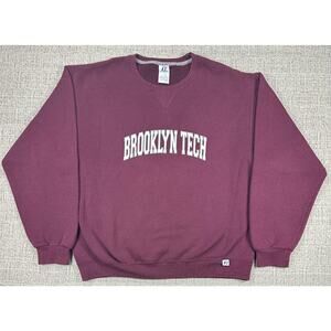 Russell Athletic Sweatshirt Mens Large Brooklyn Tech Crewneck Pullover